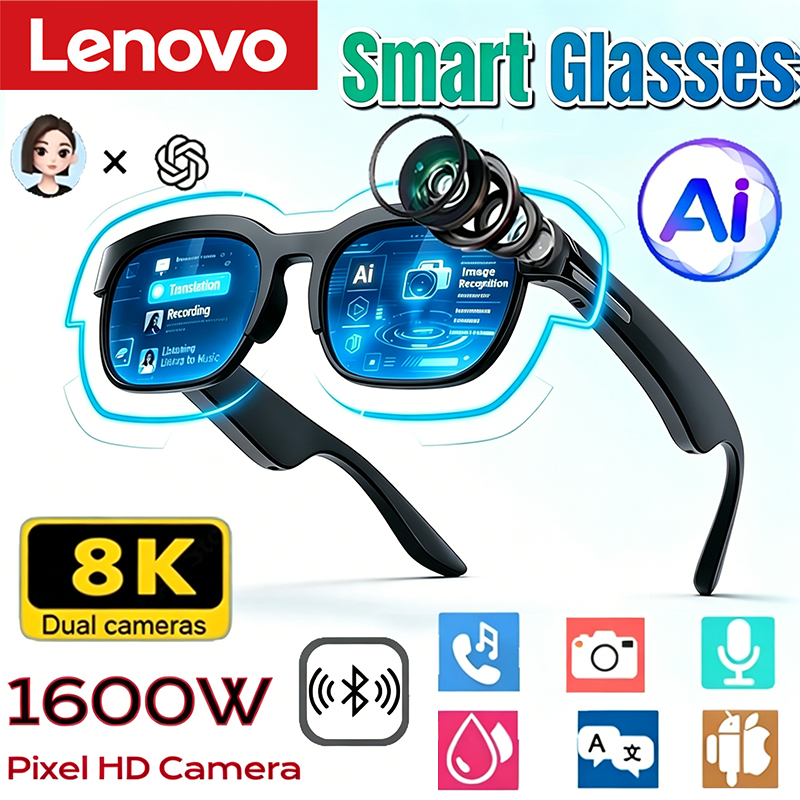Audio Music Recording - Okulary Lenovo 2026 Nowe Inteligentne Okulary