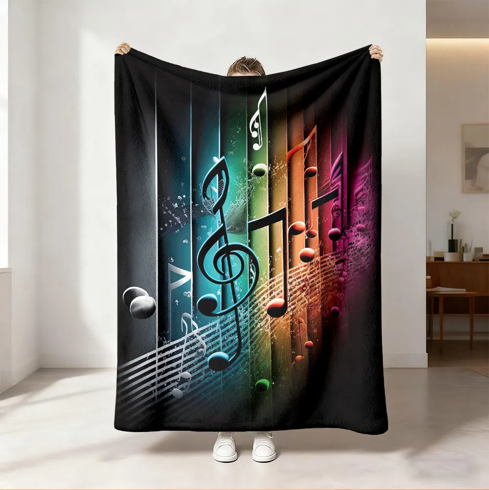 Audio Into Music Sheet - Koc z wesołym neonowym tęczowym wzorem
