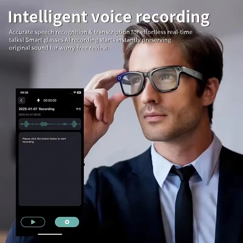 Okulary inteligentne z kamerą  – Audio Music Recording recenzja i cena
