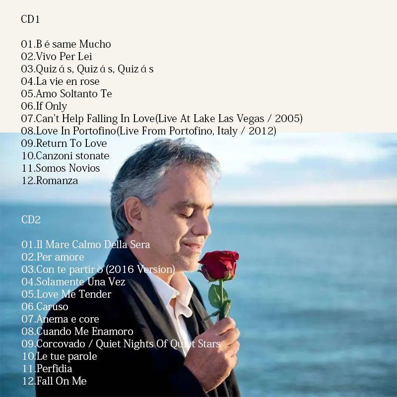 Andrea Bocelli My Love Songs C – Audio Music New Song recenzja i cena