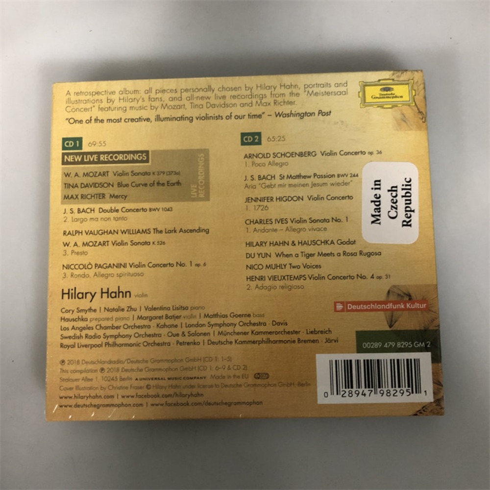 CD „Retrospective” Hilary Hahn – Audio Music Recording recenzja i cena