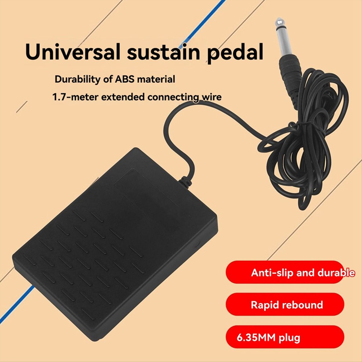 Nowy profesjonalny pedał susta – Piano Sustain Pedal recenzja i cena