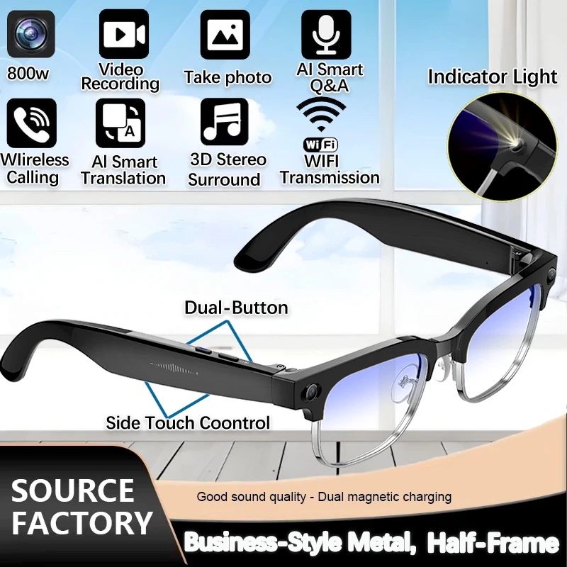 Inteligentne okulary 2026 z no – Audio Music Recording recenzja i cena
