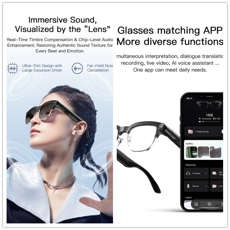 Inteligentne okulary 2026 z no – Audio Music Recording recenzja i cena