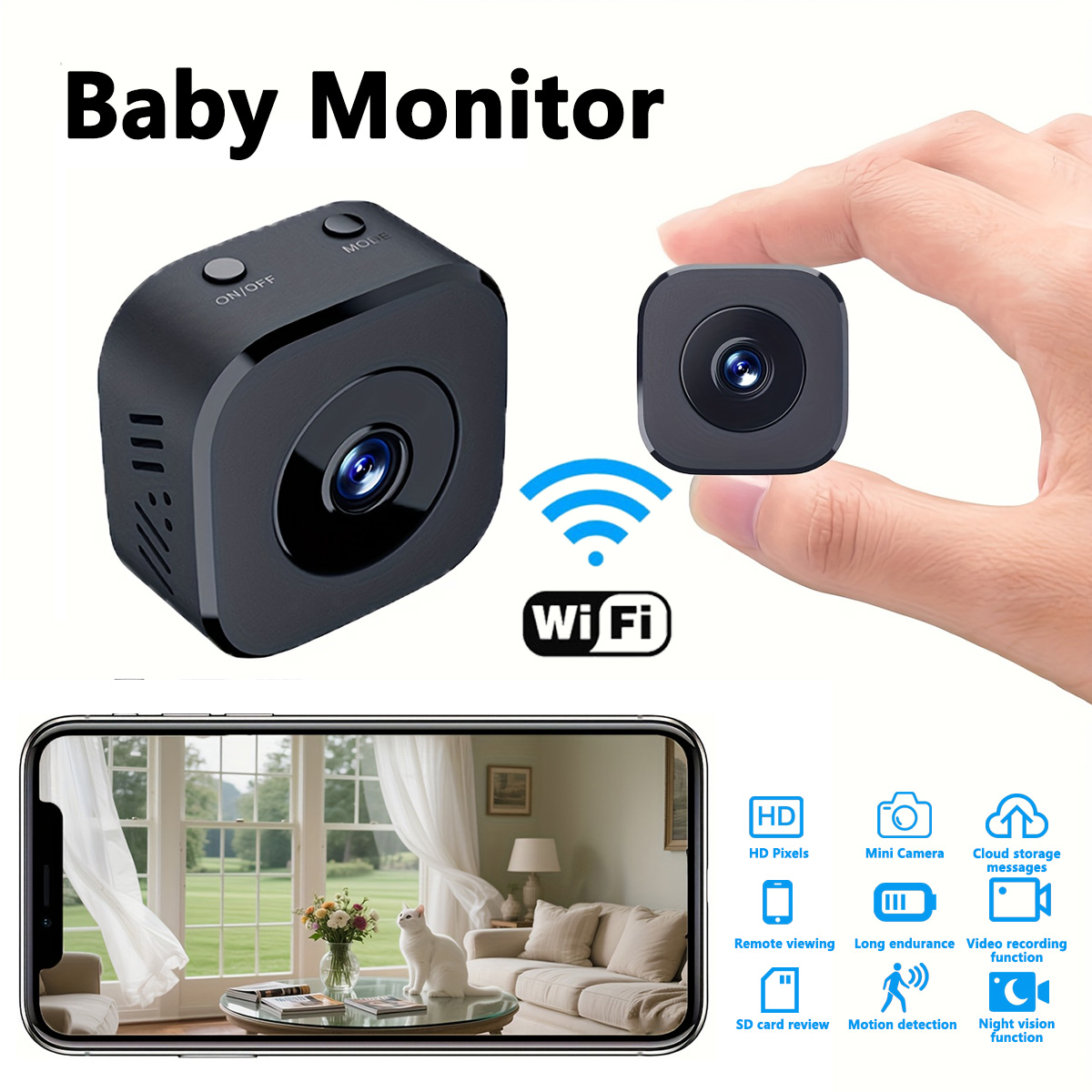 Miniaturowa kamera WiFi HD 108 – Audio Music Recording recenzja i cena