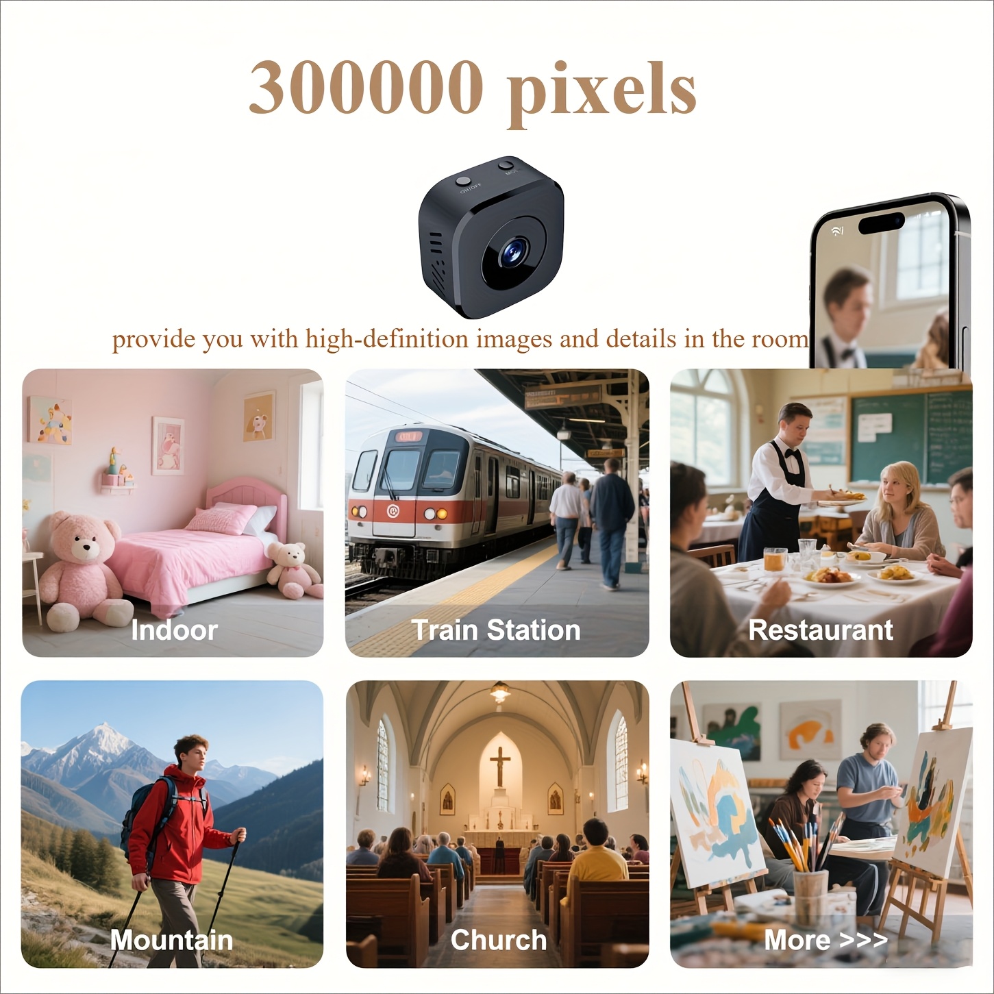 Miniaturowa kamera WiFi HD 108 – Audio Music Recording recenzja i cena